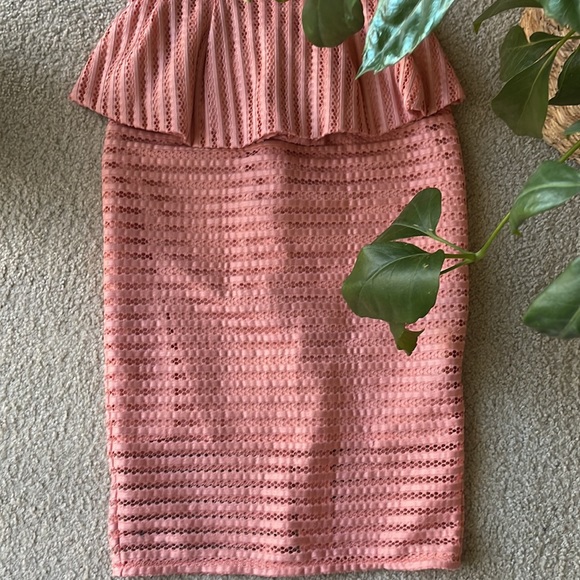 New York & Company Pink Detailed 2-Piece Dress Set - Picture 3 of 9